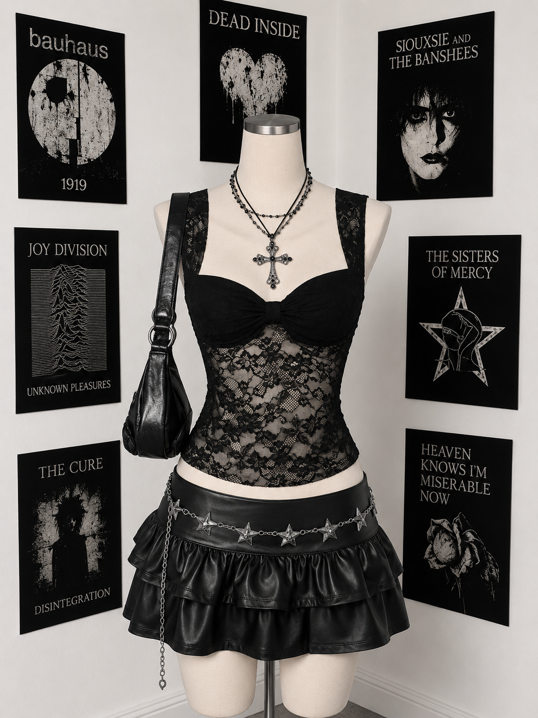 Diseño de outfit oscuro para Kittyx Shop